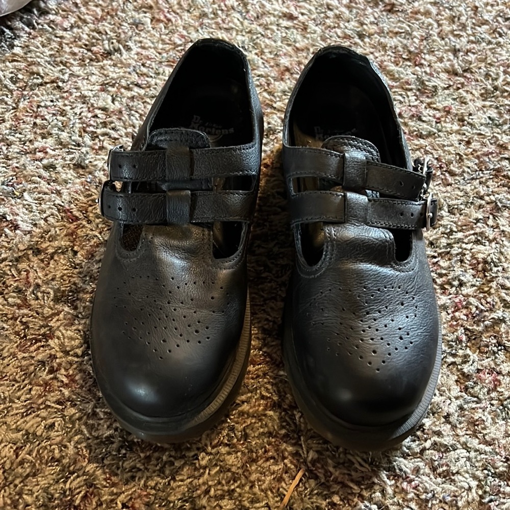 Dr. Martens Mary Jane T-strap Leather sz 10